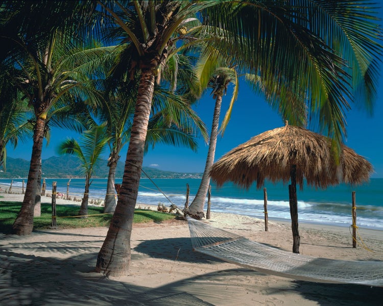 Beach and palm trees, Bucerias