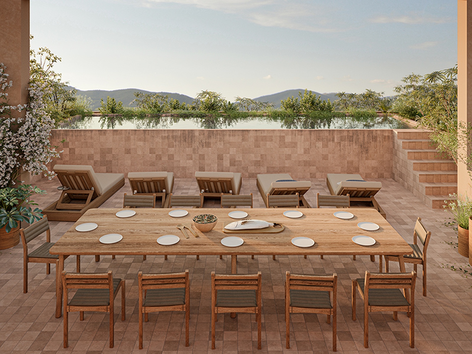 Mahari rooftop jacuzzi render